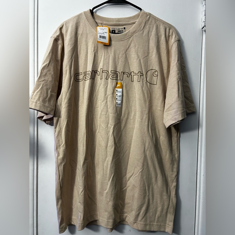Carhartt Men's Beige Short Sleeve Tee